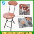 Folding Stool with wooden Back and Seat